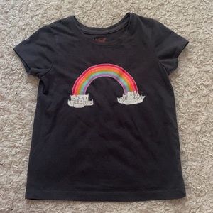 Cat & Jack rainbow kitty tee